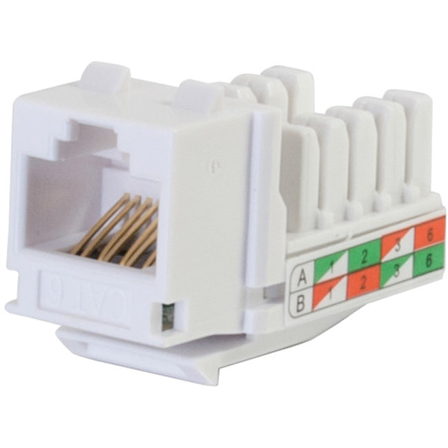 C2G Cat6 RJ45 UTP Keystone Jack - White — 29311