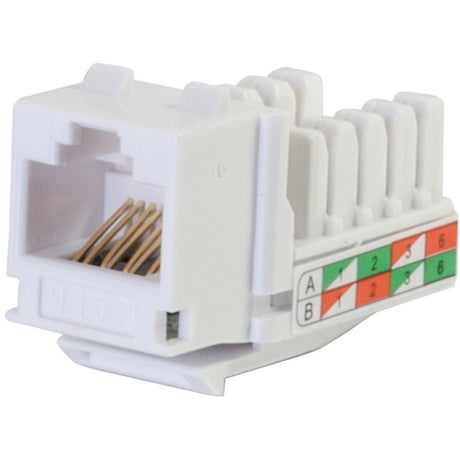 C2G Cat6 RJ45 UTP Keystone Jack - White — 29311