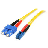 StarTech.com 1m Fiber Optic Cable - Single-Mode Duplex 9/125 - LSZH - LC/SC - OS1 - LC to SC Fiber Patch Cable — SMFIBLCSC1