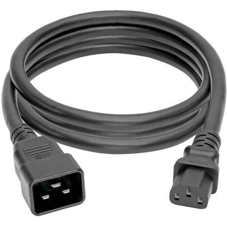 Eaton Tripp Lite Series C20 to C13 Power Cord for Computer - Heavy-Duty, 15A, 100-250V, 14 AWG, 7 ft. (2.13 m), Black — P032-007