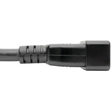Eaton Tripp Lite Series C20 to C13 Power Cord for Computer - Heavy-Duty, 15A, 100-250V, 14 AWG, 7 ft. (2.13 m), Black — P032-007