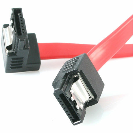 StarTech.com 18in Latching SATA to Right Angle SATA Serial ATA Cable — LSATA18RA1