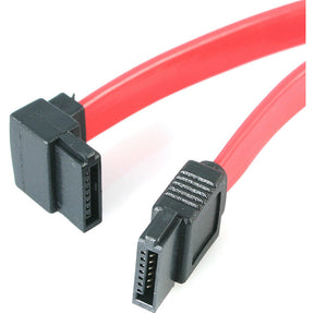 StarTech.com 18in SATA to Left Angle SATA Serial ATA Cable — SATA18LA1