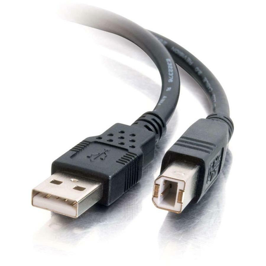 C2G 16.4ft USB A to USB B Cable - USB A to B Cable - USB 2.0 - Black - M/M — 28104