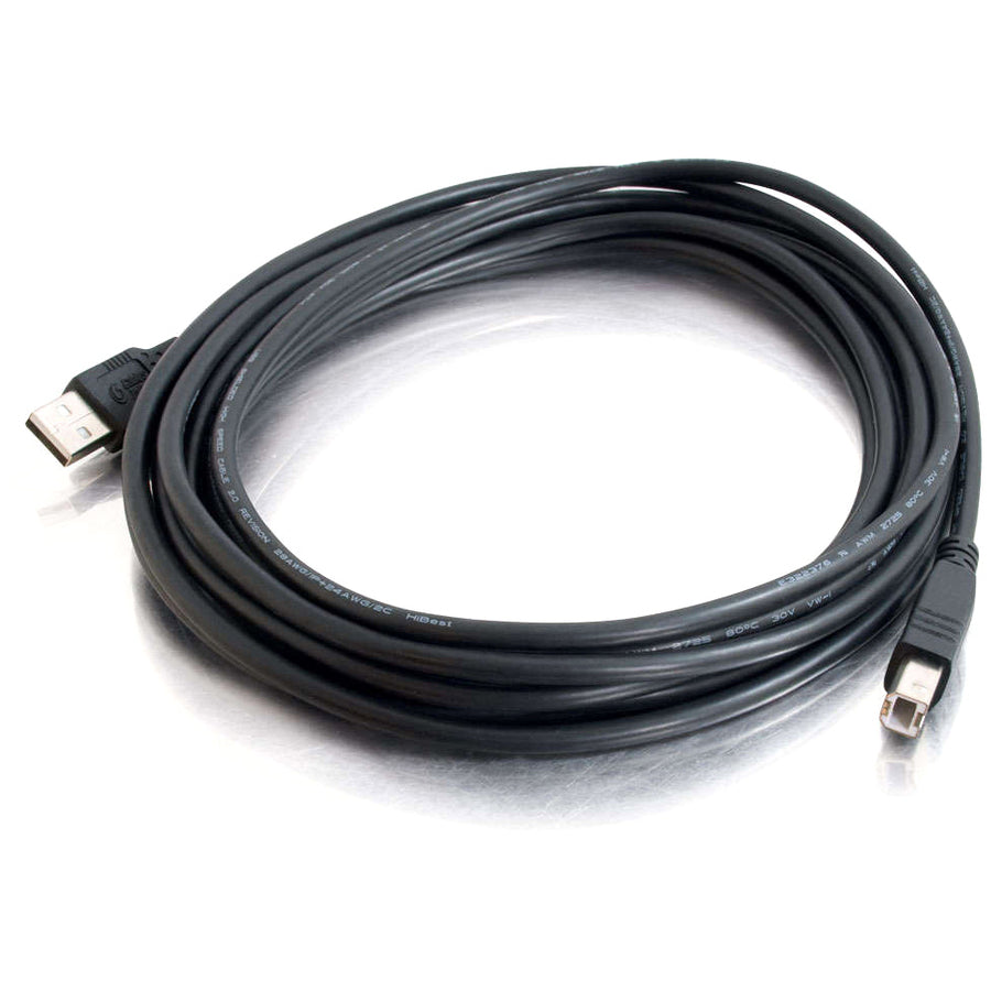 C2G 16.4ft USB A to USB B Cable - USB A to B Cable - USB 2.0 - Black - M/M — 28104