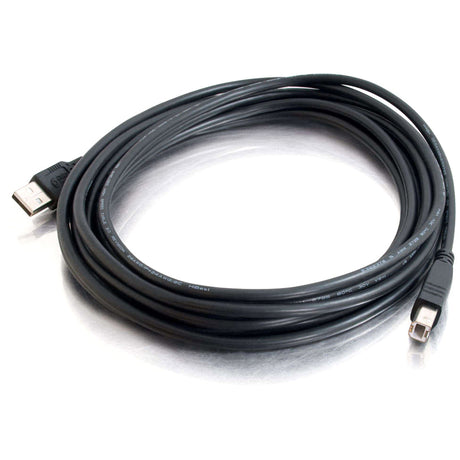 C2G 16.4ft USB A to USB B Cable - USB A to B Cable - USB 2.0 - Black - M/M — 28104