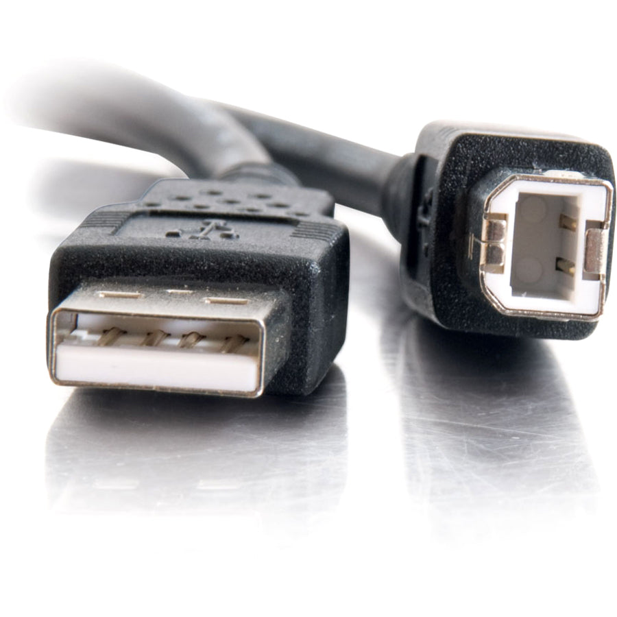 C2G 3.3ft USB A to USB B Cable - USB A to B Cable - USB 2.0 - Black - M/M — 28101