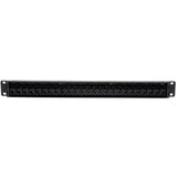 Tripp Lite 24-Port Cat5e Cat5 Feedthrough Patch Panel Rackmount 1URM RJ45 Ethernet TAA — N054-024