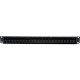 Tripp Lite 24-Port Cat5e Cat5 Feedthrough Patch Panel Rackmount 1URM RJ45 Ethernet TAA — N054-024