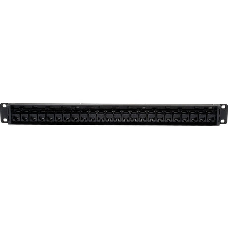 Tripp Lite 24-Port Cat5e Cat5 Feedthrough Patch Panel Rackmount 1URM RJ45 Ethernet TAA — N054-024