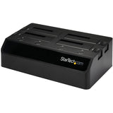 StarTech.com 4-Bay USB 3.0 to SATA Hard Drive Docking Station, 2.5/3.5" SATA III (6Gbps) SSD/HDD Dock, USB Hard Drive Bay, Top-Loading — SDOCK4U33