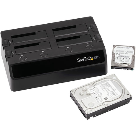 StarTech.com 4-Bay USB 3.0 to SATA Hard Drive Docking Station, 2.5/3.5" SATA III (6Gbps) SSD/HDD Dock, USB Hard Drive Bay, Top-Loading — SDOCK4U33