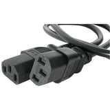 StarTech.com 6ft (2m) Computer Power Cord Y Splitter, NEMA 5-15P to 2x C13 Y Cable, 10A 125V, 18AWG, AC Power Cord, Monitor Power Cable — PXT101Y
