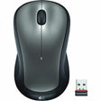 Logitech M310 Wireless Mouse, 2.4 GHz with USB Nano Receiver, 1000 DPI Optical Tracking, Ambidextrous, Silver — 910-001675