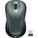 Logitech M310 Wireless Mouse, 2.4 GHz with USB Nano Receiver, 1000 DPI Optical Tracking, Ambidextrous, Silver — 910-001675