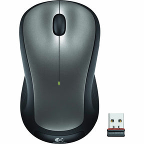 Logitech M310 Wireless Mouse, 2.4 GHz with USB Nano Receiver, 1000 DPI Optical Tracking, Ambidextrous, Silver — 910-001675