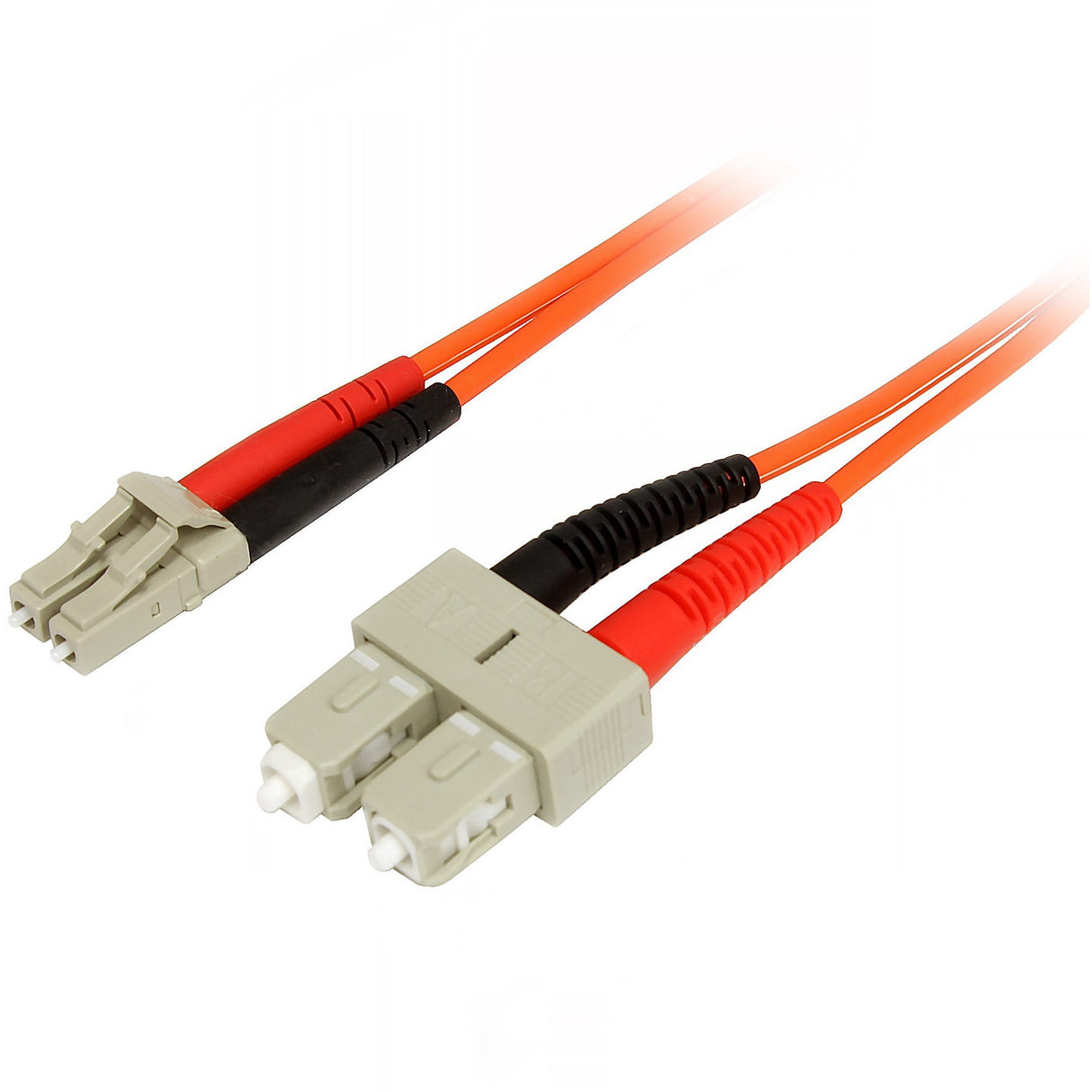 StarTech.com 2m Fiber Optic Cable - Multimode Duplex 50/125 - LSZH Fiber Jumper Cord - LC/SC — 50FIBLCSC2
