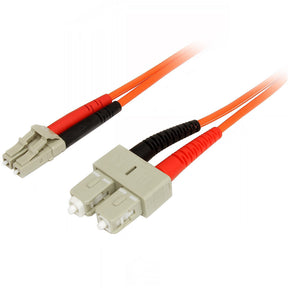 StarTech.com 2m Fiber Optic Cable - Multimode Duplex 50/125 - LSZH Fiber Jumper Cord - LC/SC — 50FIBLCSC2