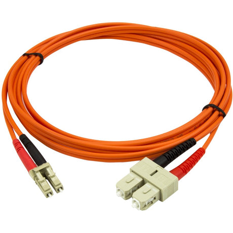 StarTech.com 2m Fiber Optic Cable - Multimode Duplex 50/125 - LSZH Fiber Jumper Cord - LC/SC — 50FIBLCSC2