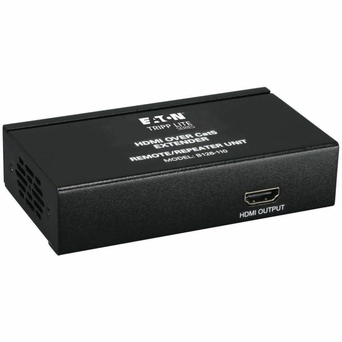 Eaton Tripp Lite Series HDMI over Cat5/6 Extender, Box-Style Remote Repeater for Video/Audio, Up to 125 ft. (38 m), TAA — B126-110