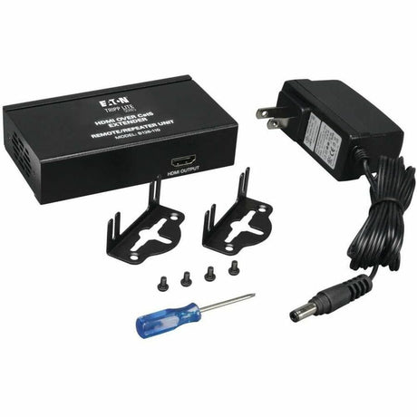Eaton Tripp Lite Series HDMI over Cat5/6 Extender, Box-Style Remote Repeater for Video/Audio, Up to 125 ft. (38 m), TAA — B126-110