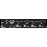 StarTech.com StarView SV431USB - KVM switch - USB - 4 ports - 1 local user - USB - 1U — SV431USB