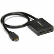 StarTech.com HDMI Splitter 1 In 2 Out - 4k 30Hz - 2 Port - Supports 3D video - Powered HDMI Splitter - HDMI Audio Splitter — ST122HD4KU