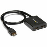 StarTech.com HDMI Splitter 1 In 2 Out - 4k 30Hz - 2 Port - Supports 3D video - Powered HDMI Splitter - HDMI Audio Splitter — ST122HD4KU