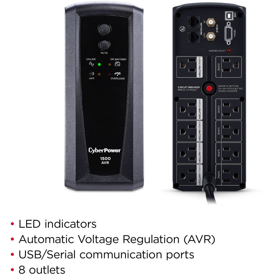 CyberPower CP1500AVRT AVR UPS Systems — CP1500AVRT