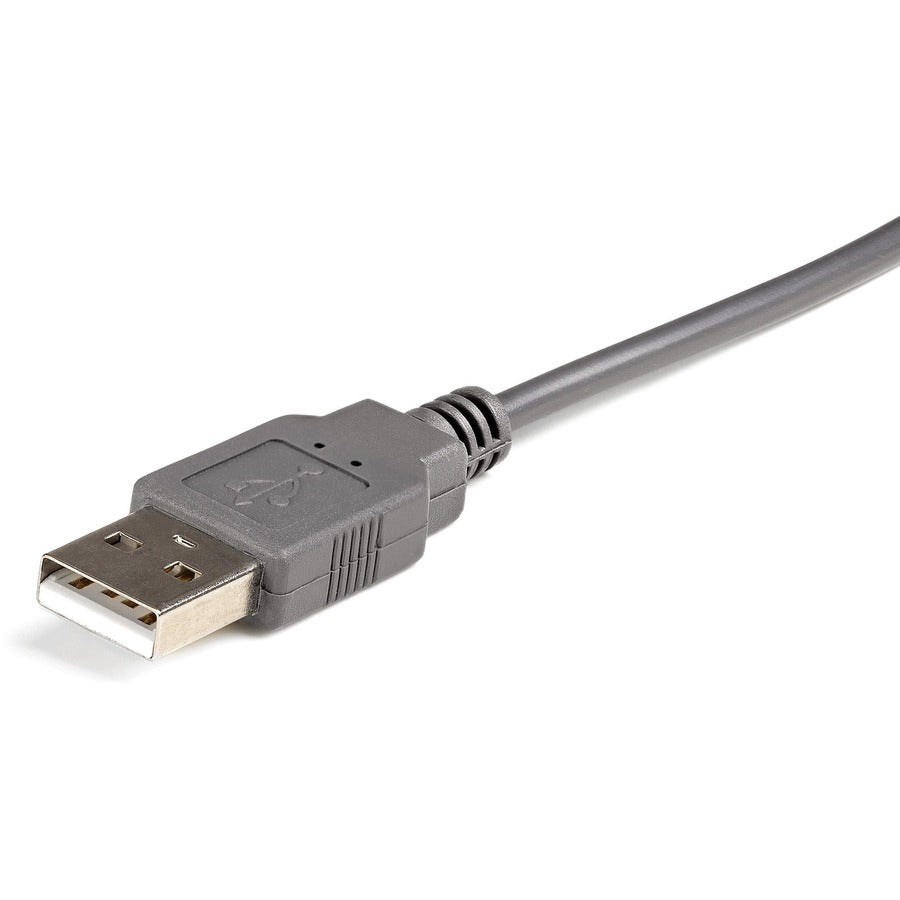 StarTech.com 3ft (91cm) 1-Port USB to Serial Cable, DB9/DB25 RS232 to USB Converter, Prolific, USB to Serial Adapter — ICUSB232DB25
