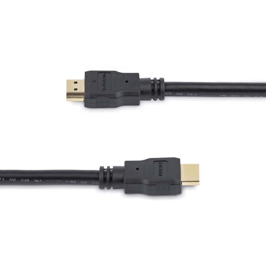 StarTech.com 1.6ft/50cm HDMI Cable, 4K High Speed HDMI Cable with Ethernet/Ultra HD 4K 30Hz Video, HDMI 1.4 Cable/HDMI Monitor Cord, Black — HDMM50CM