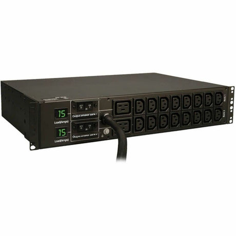 Eaton Tripp Lite Series 5.5kW Single-Phase Local Metered PDU, 208/230V Outlets (16 C13 & 2 C19), L6-30P, 12 ft. (3.66 m) Cord, 2U Rack-Mount, TAA — PDUMH30HV