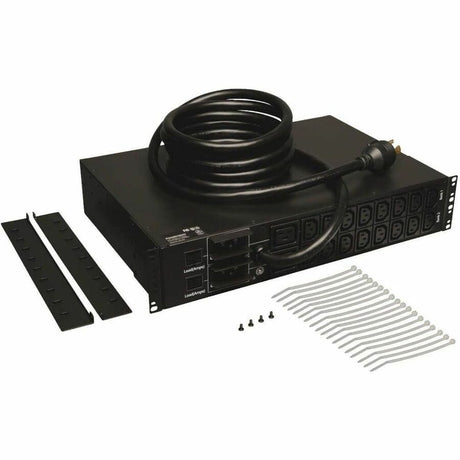 Eaton Tripp Lite Series 5.5kW Single-Phase Local Metered PDU, 208/230V Outlets (16 C13 & 2 C19), L6-30P, 12 ft. (3.66 m) Cord, 2U Rack-Mount, TAA — PDUMH30HV