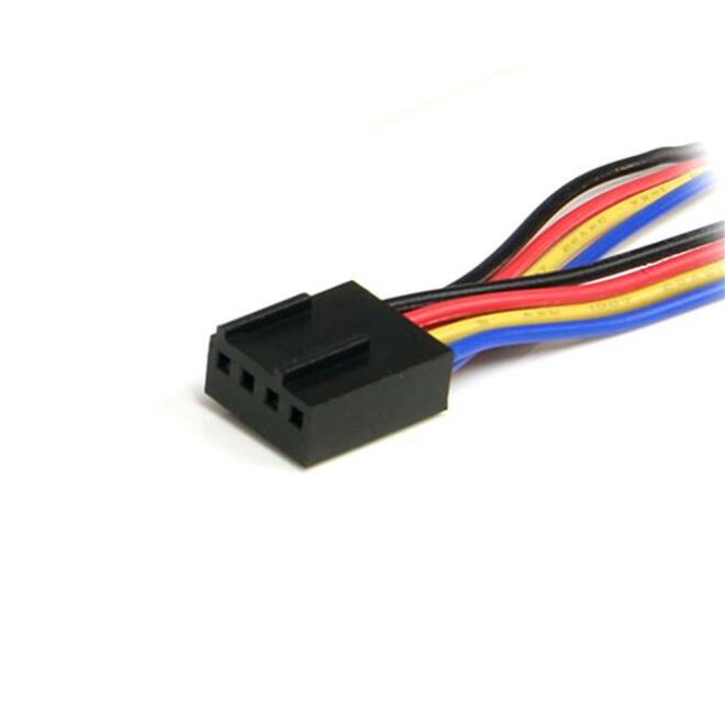 StarTech.com 12in 4 Pin PWM Fan Extension Power Y Cable - F/M — FAN4SPLIT12