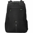 Targus Spruce EcoSmart TBB019US Carrying Case (Backpack) for 17" Notebook - Black, Green - TAA Compliant — TBB019US