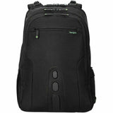 Targus Spruce EcoSmart TBB019US Carrying Case (Backpack) for 17" Notebook - Black, Green - TAA Compliant — TBB019US