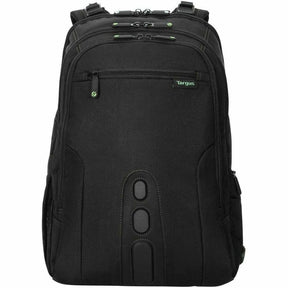 Targus Spruce EcoSmart TBB019US Carrying Case (Backpack) for 17" Notebook - Black, Green - TAA Compliant — TBB019US