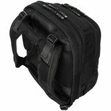 Targus Spruce EcoSmart TBB019US Carrying Case (Backpack) for 17" Notebook - Black, Green - TAA Compliant — TBB019US