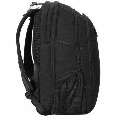 Targus Spruce EcoSmart TBB019US Carrying Case (Backpack) for 17" Notebook - Black, Green - TAA Compliant — TBB019US
