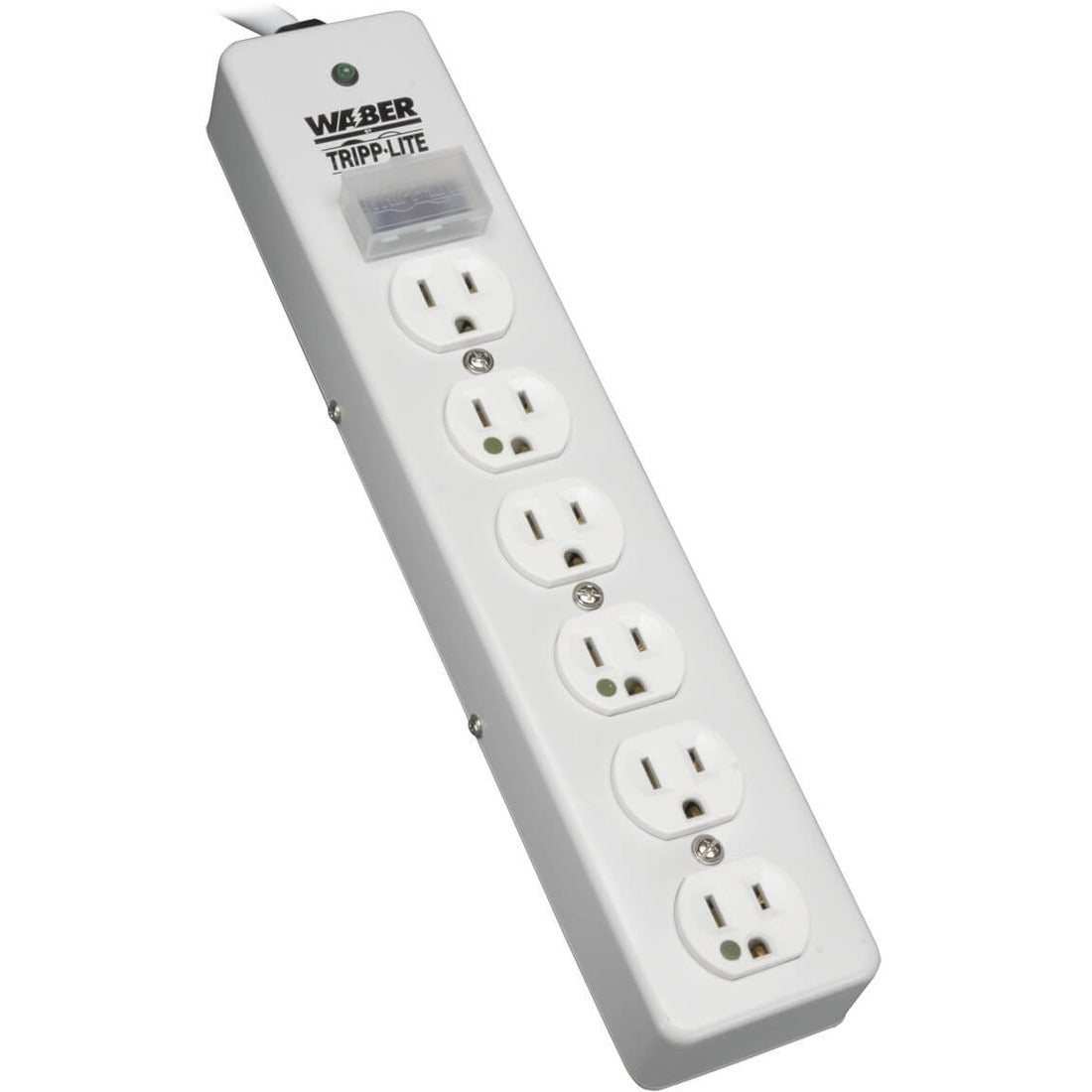 Eaton Tripp Lite Series Hospital-Grade Surge Protector with 6 Hospital-Grade Outlets, 15 ft. (4.57 m) Cord, 1050 Joules, UL 1363, Not for Patient-Care Rooms — SPS-615-HG