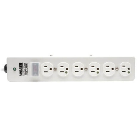 Eaton Tripp Lite Series Hospital-Grade Surge Protector with 6 Hospital-Grade Outlets, 15 ft. (4.57 m) Cord, 1050 Joules, UL 1363, Not for Patient-Care Rooms — SPS-615-HG