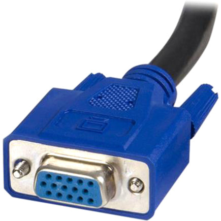 StarTech.com 10 ft 2-in-1 Universal USB KVM Cable - Video / USB cable - HD-15, 4 pin USB Type B (M) - 4 pin USB Type A, HD-15 - 10 — SVUSB2N1_10