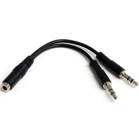 StarTech.com 3.5mm 4 Position to 2x 3 Position 3.5mm Headset Splitter Adapter - F/M — MUYHSFMM