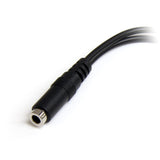 StarTech.com 3.5mm 4 Position to 2x 3 Position 3.5mm Headset Splitter Adapter - F/M — MUYHSFMM