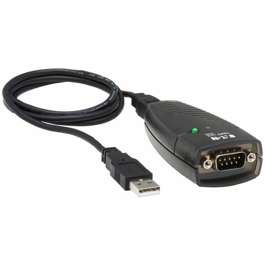 Eaton Tripp Lite Series Keyspan USB to Serial Adapter - USB-A Male to DB9 RS232 Male, 3 ft. (0.91 m), TAA — USA-19HS