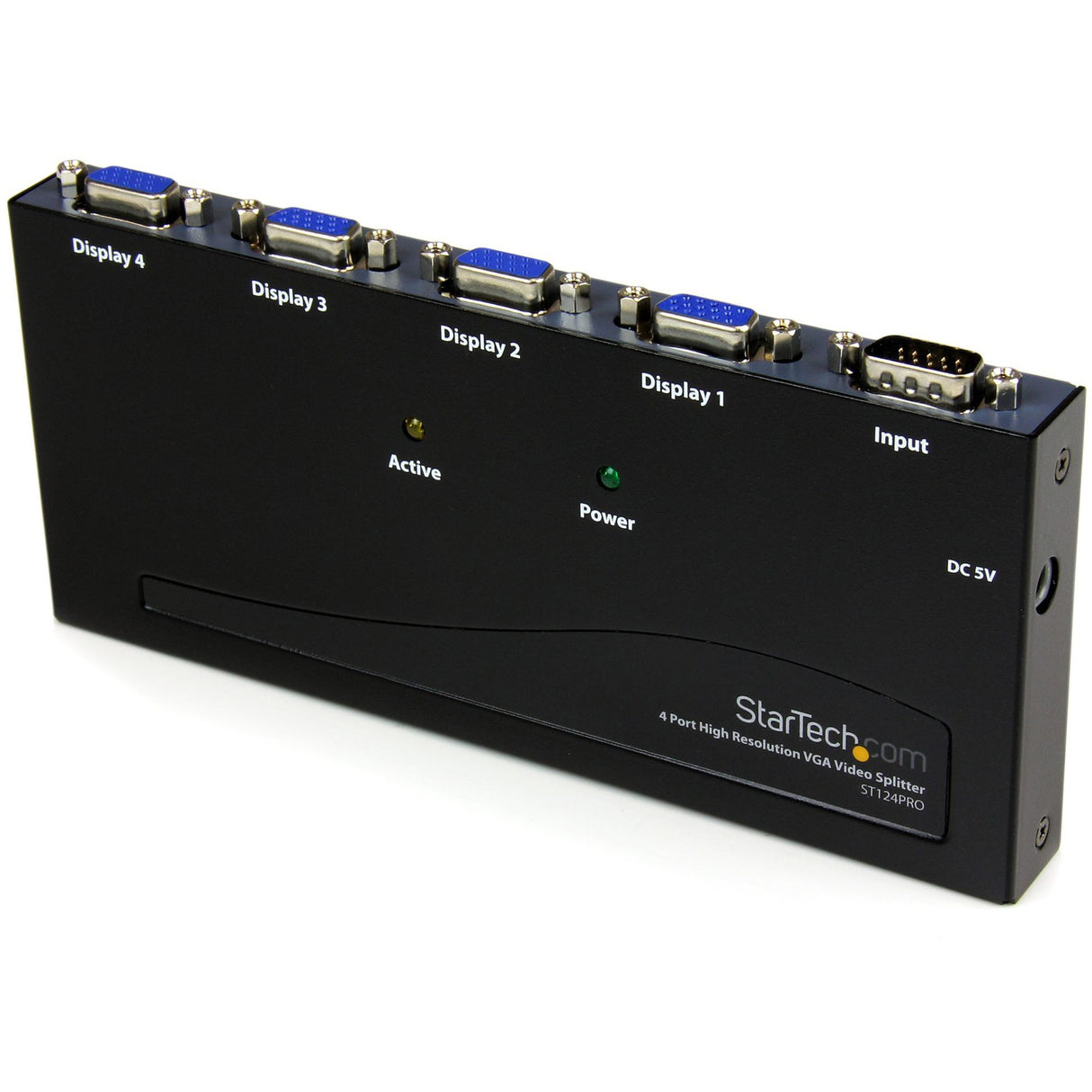 StarTech.com 4 Port High Resolution VGA Video Splitter - 300 MHz - VideoView Pro 47 Port High Resolution 300 MHz Video Splitter - Video splitter - 4 ports — ST124PRO