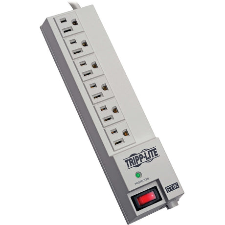 Eaton Tripp Lite Series Protect It! Surge Protector with 6 Right-Angle Outlets, 6 ft. (1.83 m) Cord, 540 Joules, Diagnostic LED — SPIKESTIK