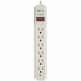 Eaton Tripp Lite Series Protect It! 6-Outlet Surge Protector, 6 ft. Cord, 900 Joules, Diagnostic LED, Light Gray Housing — TLP606