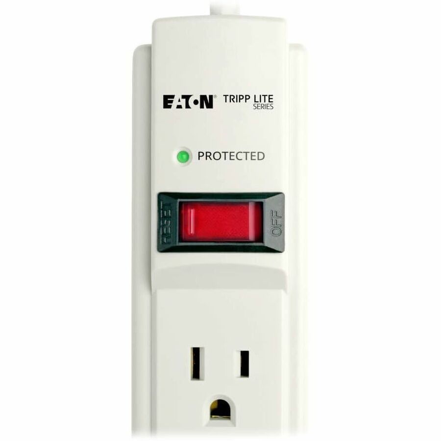 Eaton Tripp Lite Series Protect It! 6-Outlet Surge Protector, 6 ft. Cord, 900 Joules, Diagnostic LED, Light Gray Housing — TLP606