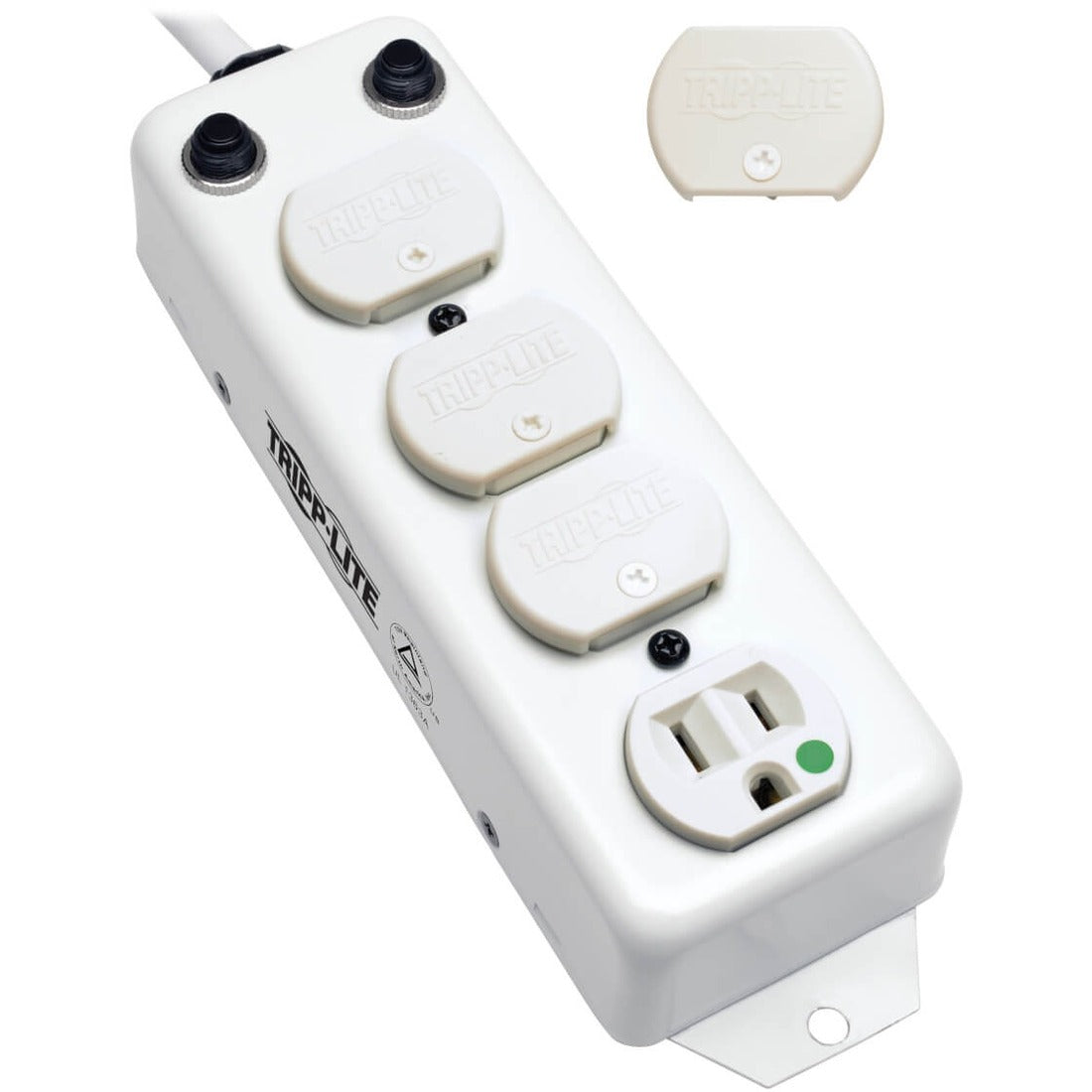 Eaton Tripp Lite Series Safe-IT UL 1363A Medical-Grade Power Strip for Patient-Care Vicinity, 4x 15A Hospital-Grade Outlets, 15 ft. Cord — PS-415-HG-OEM